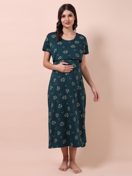 Harvest Green Maternity and Lounge Nighty