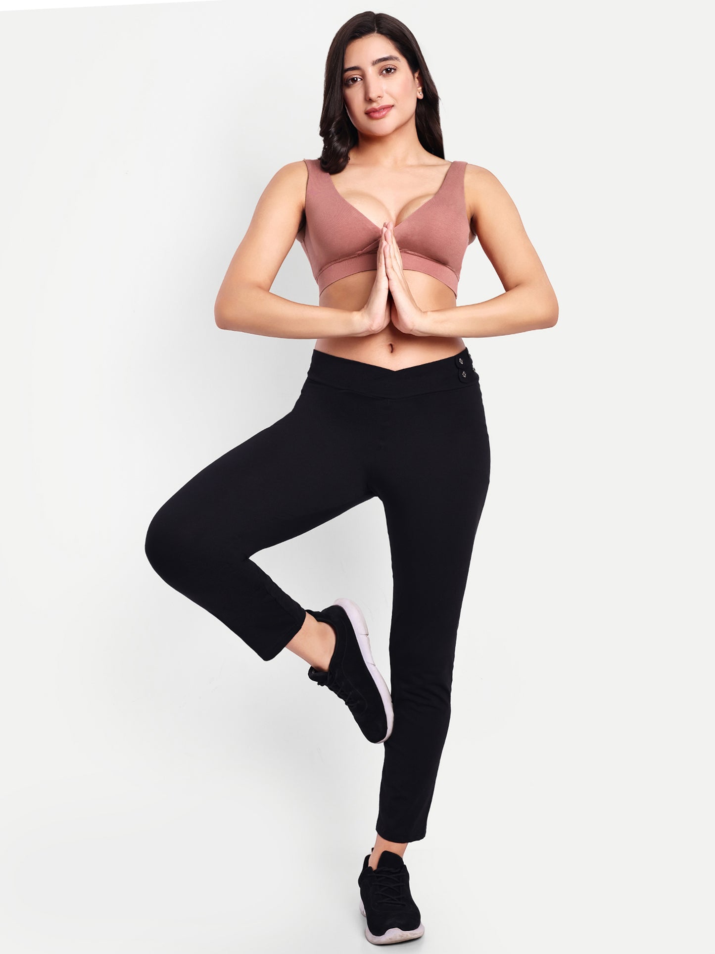 Maternity Lounge Bamboo Bra (removable cups) Coral rose