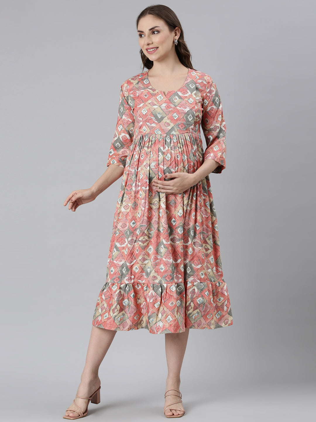Peachshine maternity and feeding dress