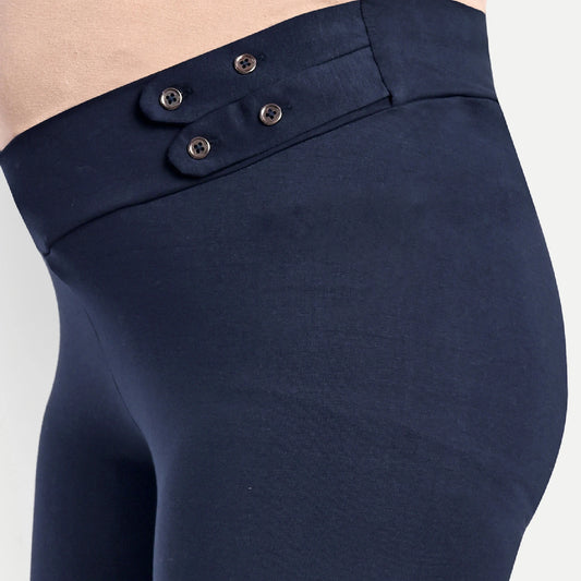 Maternity Comfy Pant - Adjustable waist - Navy Blue