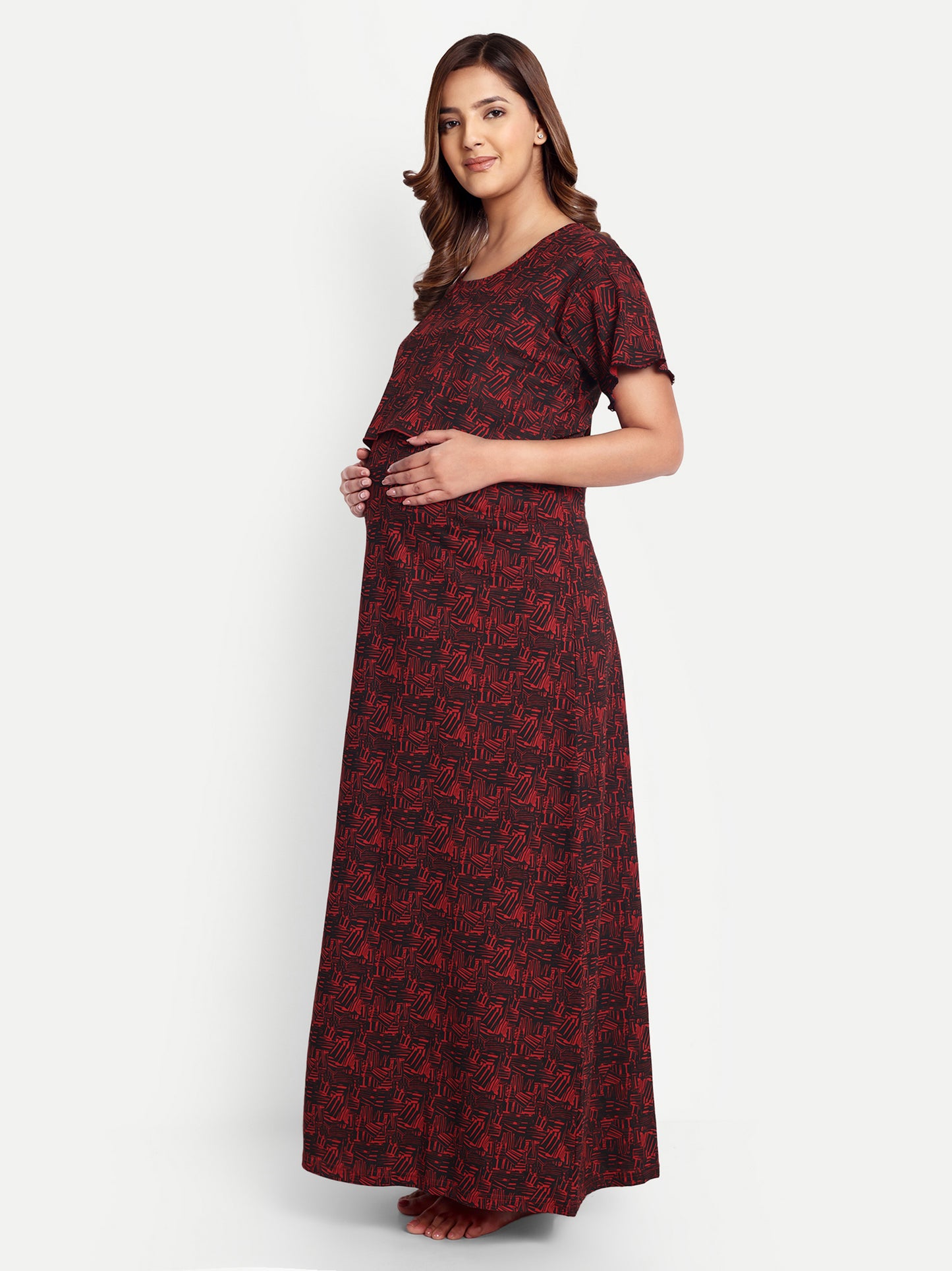 Scarlet Red Maternity and Lounge Nighty