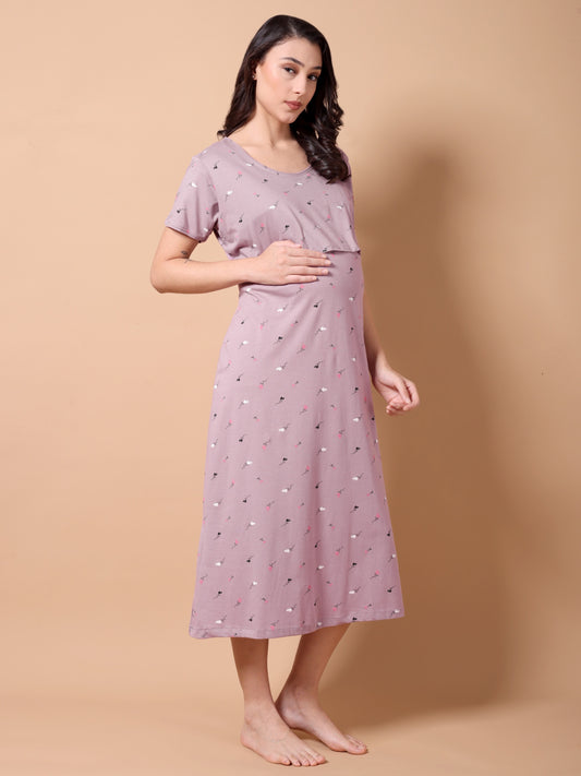 Petal shade Maternity and Lounge Nighty