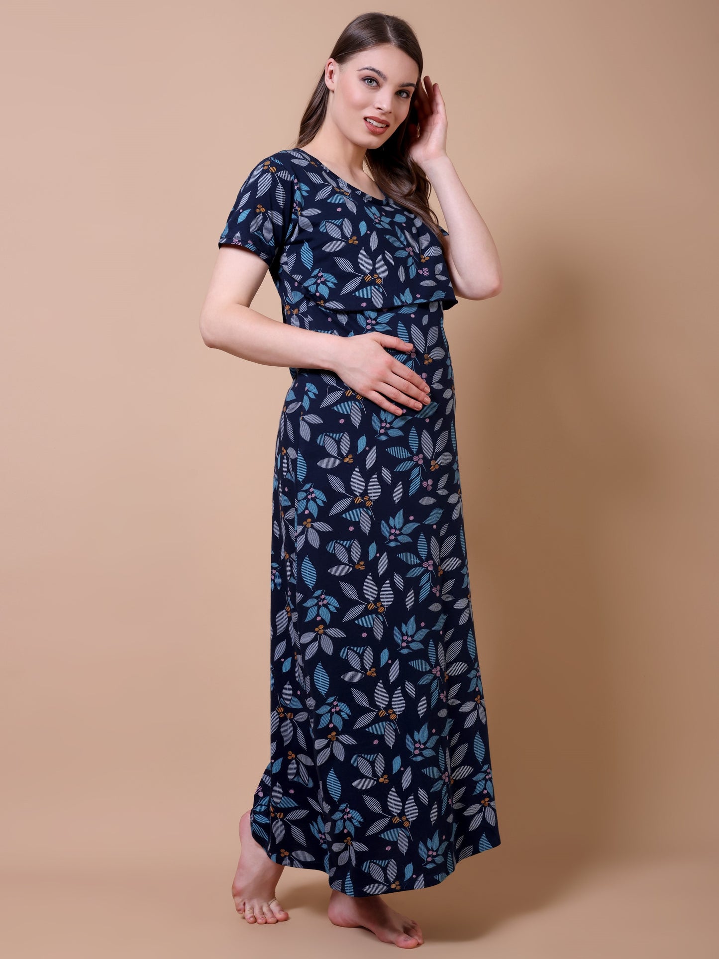 Floral Folliage Maternity and Lounge Nighty