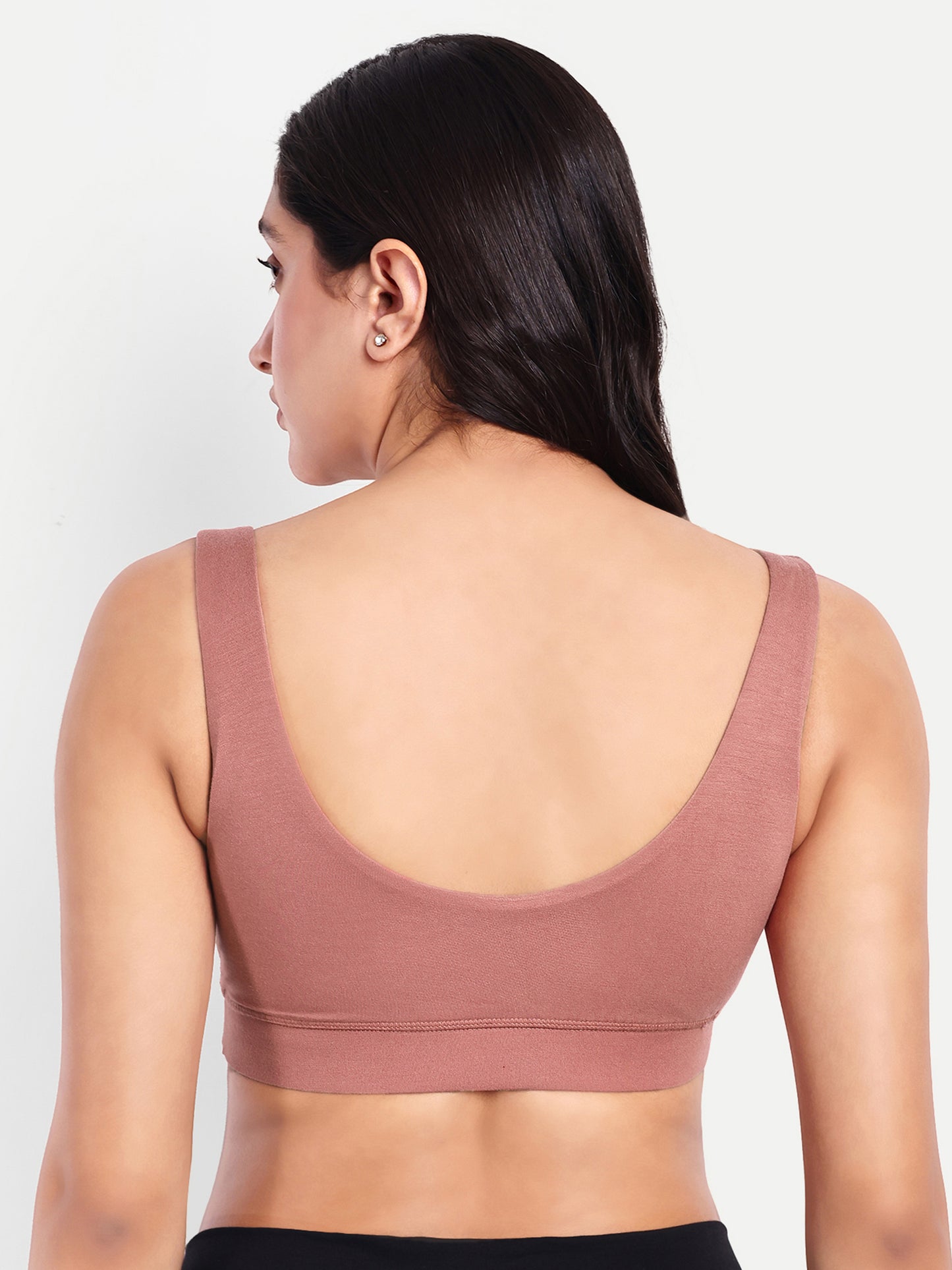 Maternity Lounge Bamboo Bra (removable cups) Coral rose