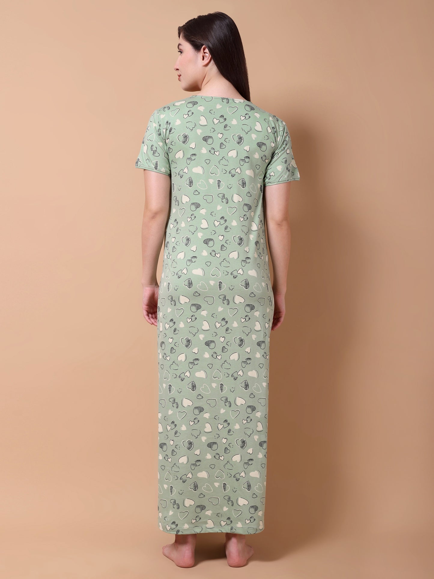 Mint green heart Maternity and Lounge Nighty