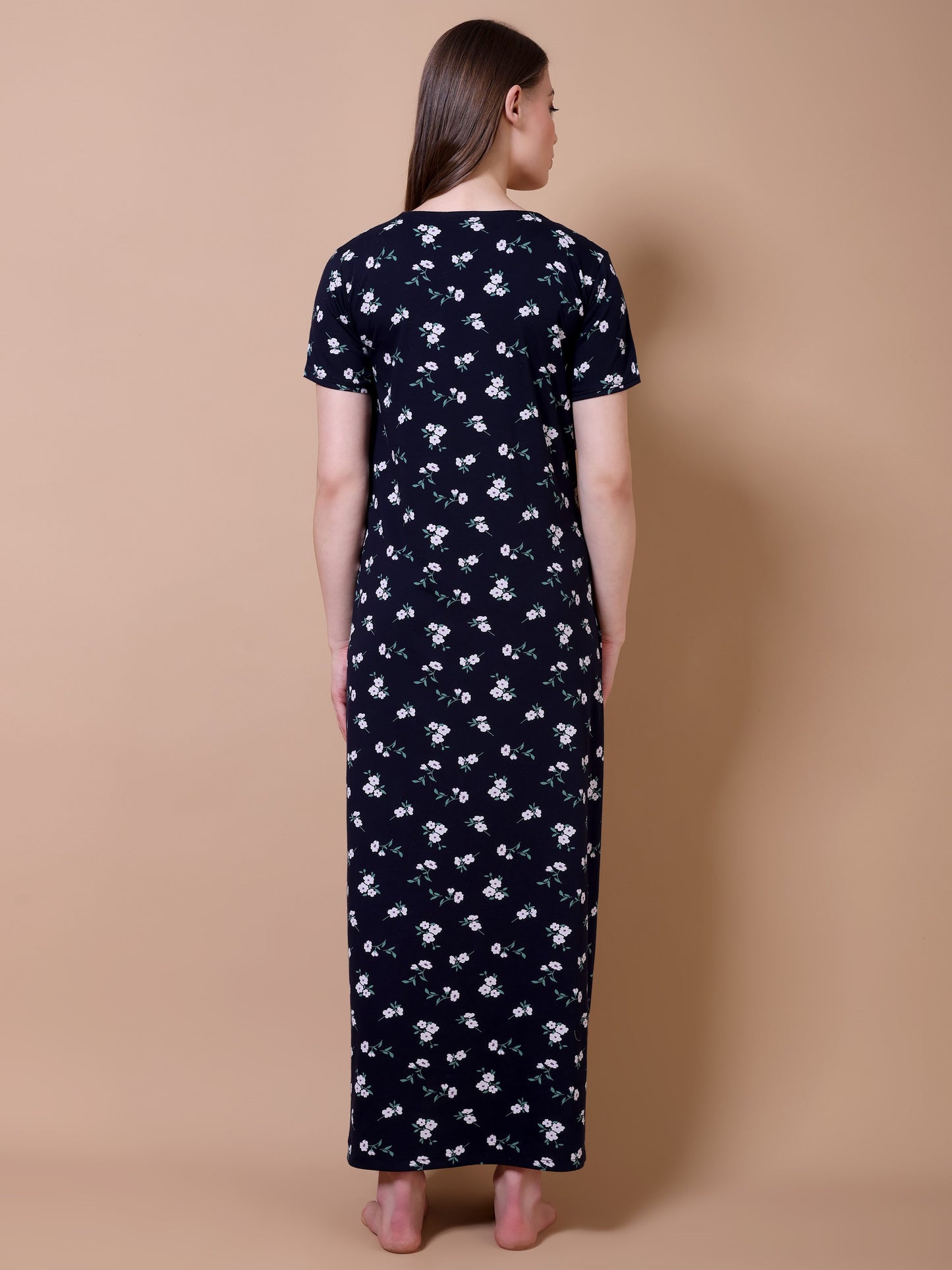 Navy Flora Maternity and Lounge Nighty
