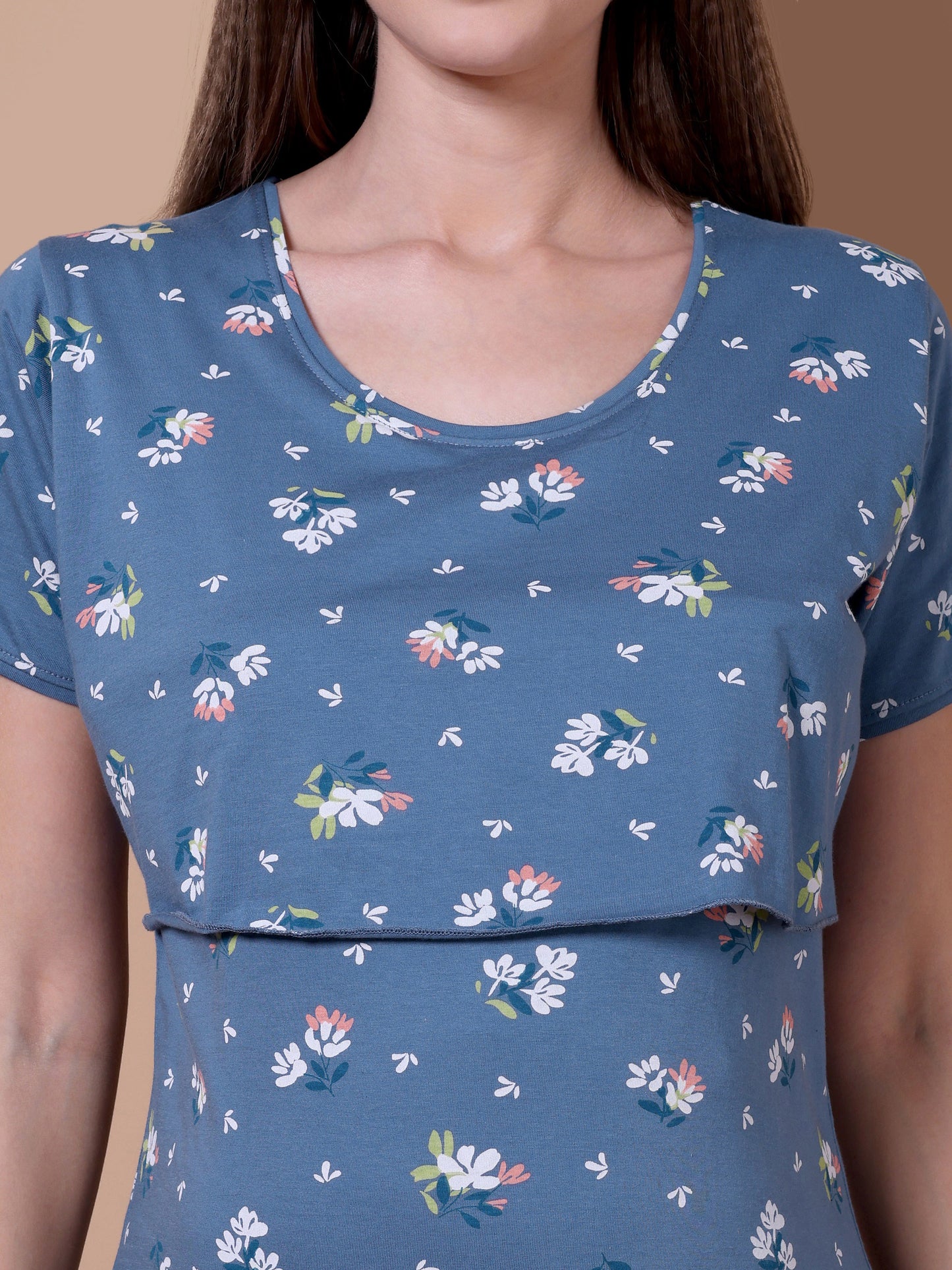Blue Blossom Maternity and Lounge Nighty