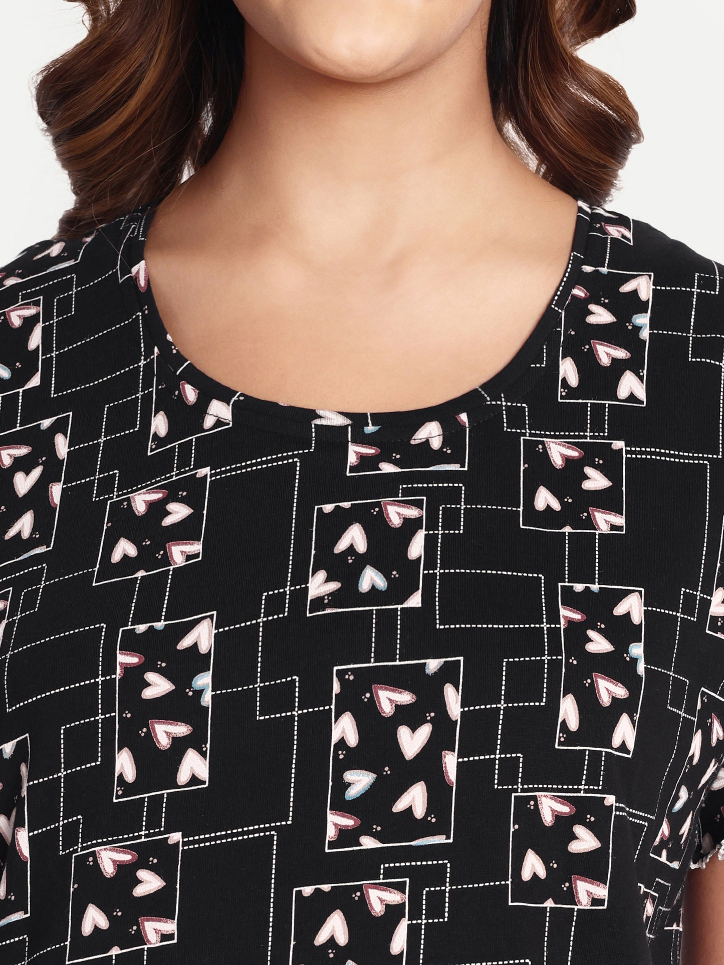 Heartbox black Maternity and Lounge Nighty