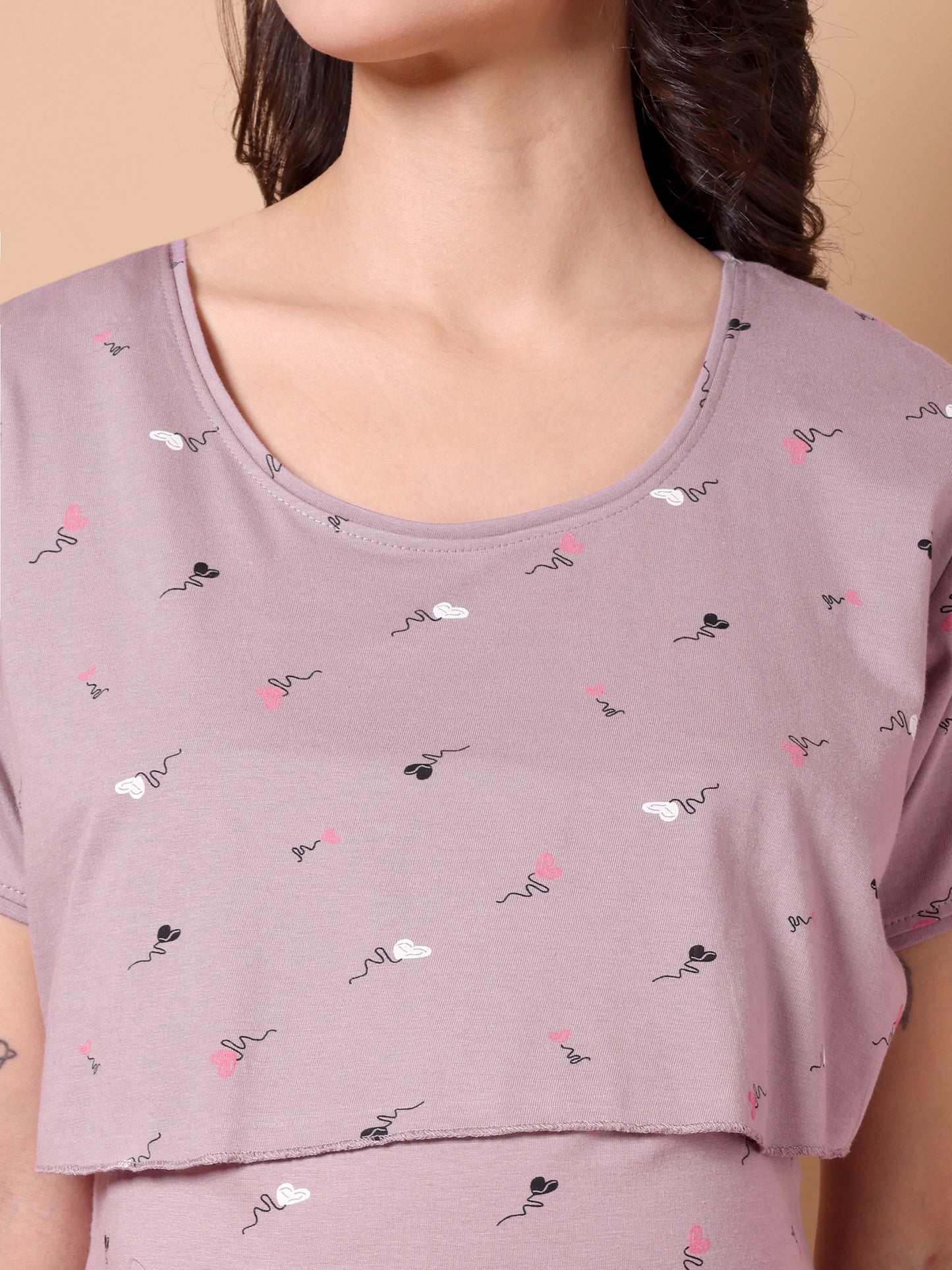 Petal shade Maternity and Lounge Nighty