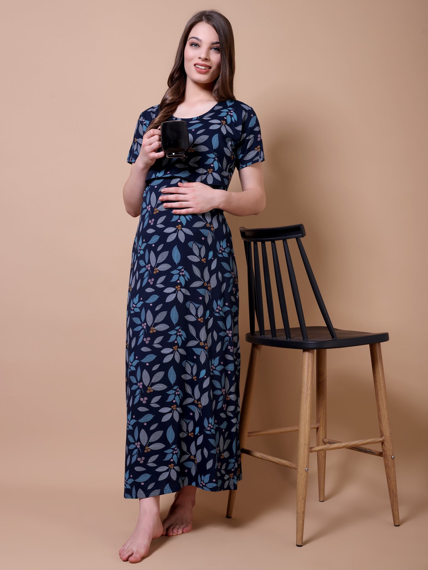 Floral Folliage Maternity and Lounge Nighty