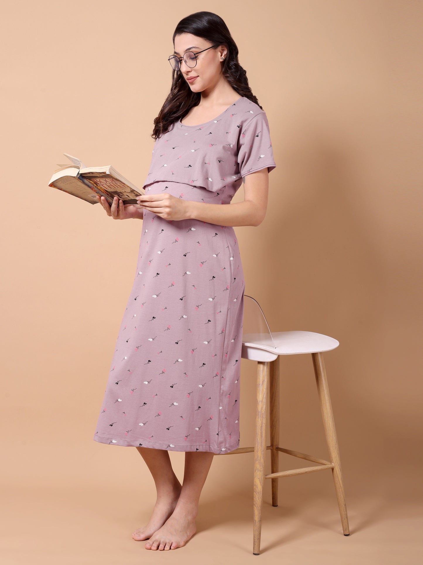 Petal shade Maternity and Lounge Nighty