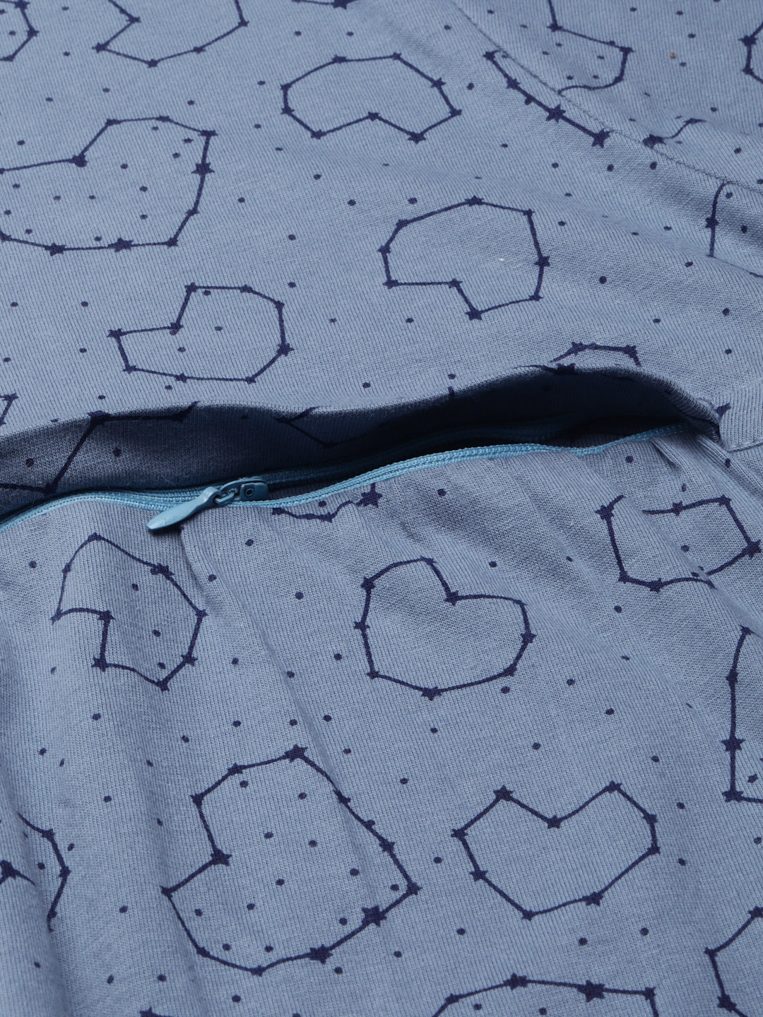 Infinity Comfort Blue Maternity and Nursing Short Nighty