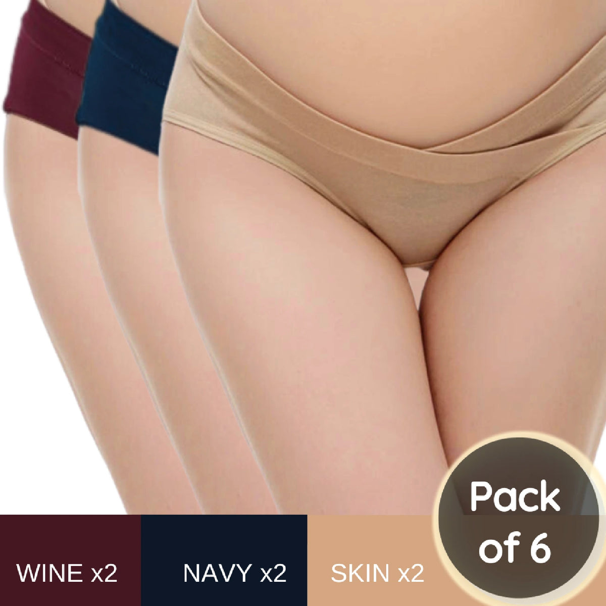 Pack of 6 Maternity Panties