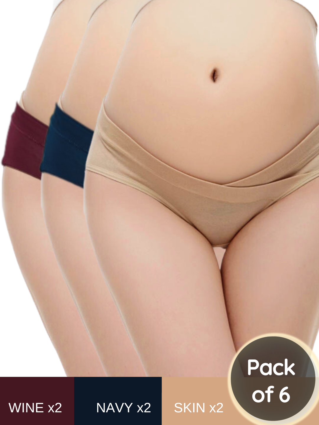Pack of 6 Maternity Panties