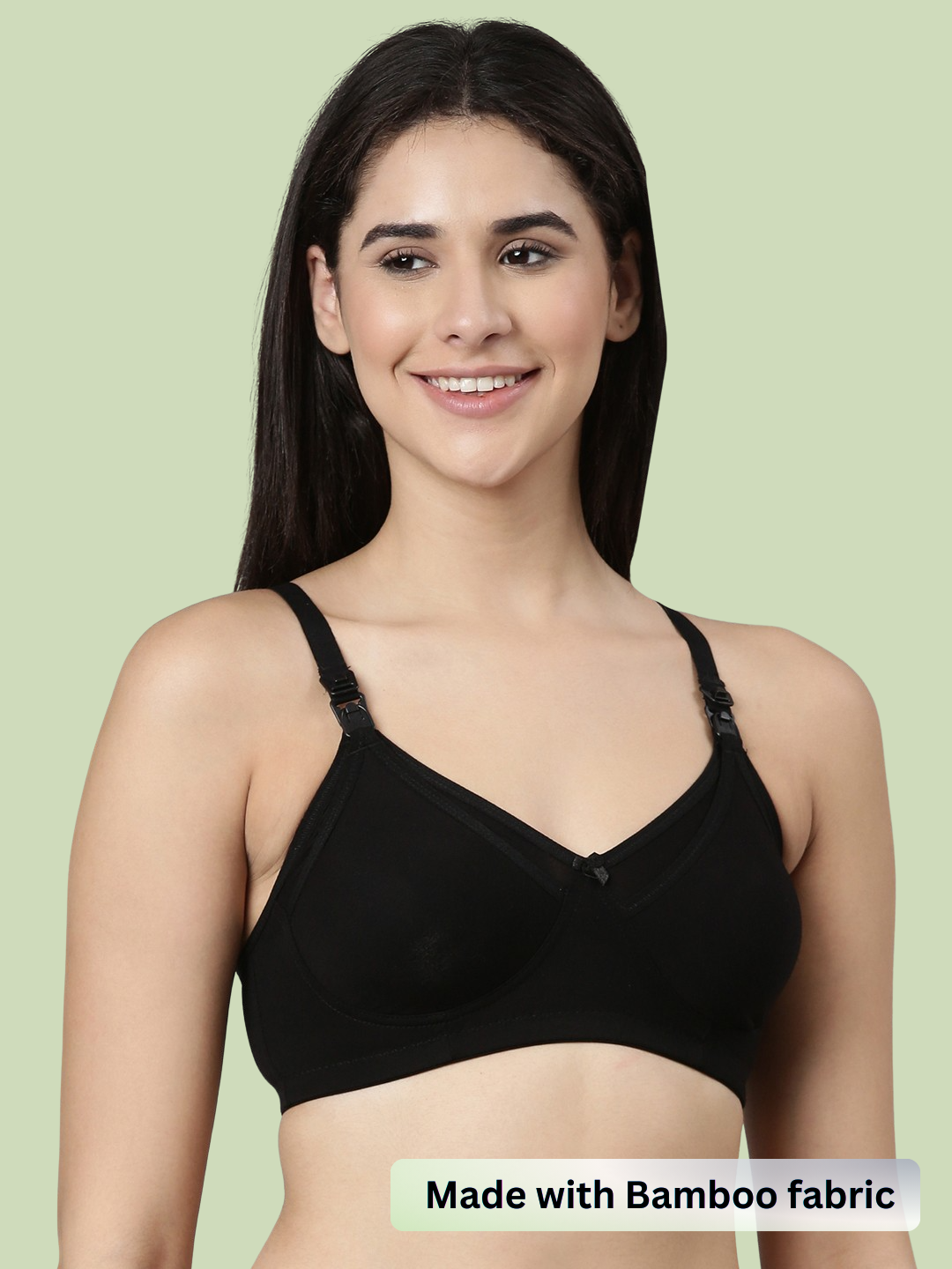 Maternity & Nursing Bra Black ( Non-Padded )