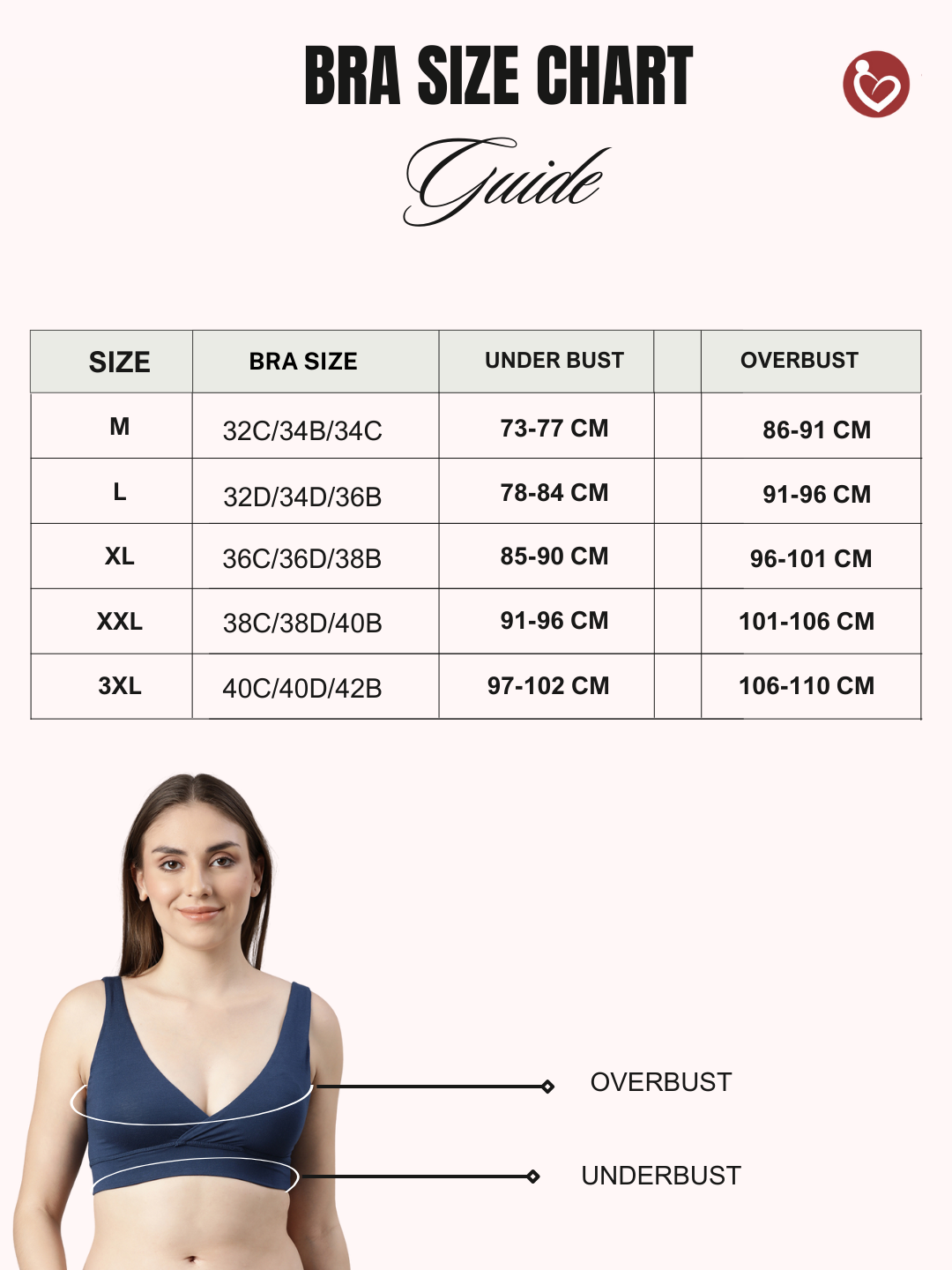 Maternity Lounge Bamboo Bra (removable cups) Skin