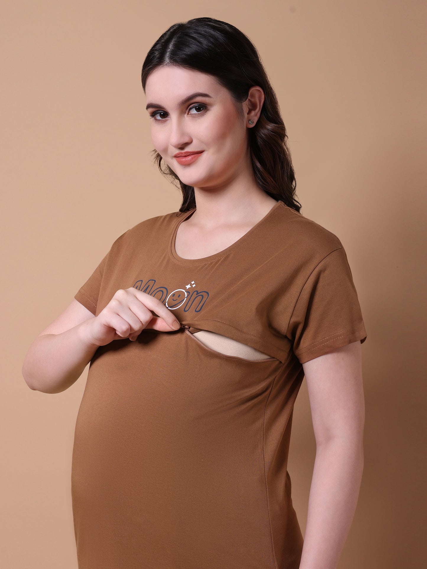 Moon maternity & nursing lounge night suit