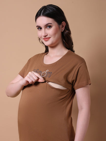 Moon maternity & nursing lounge night suit