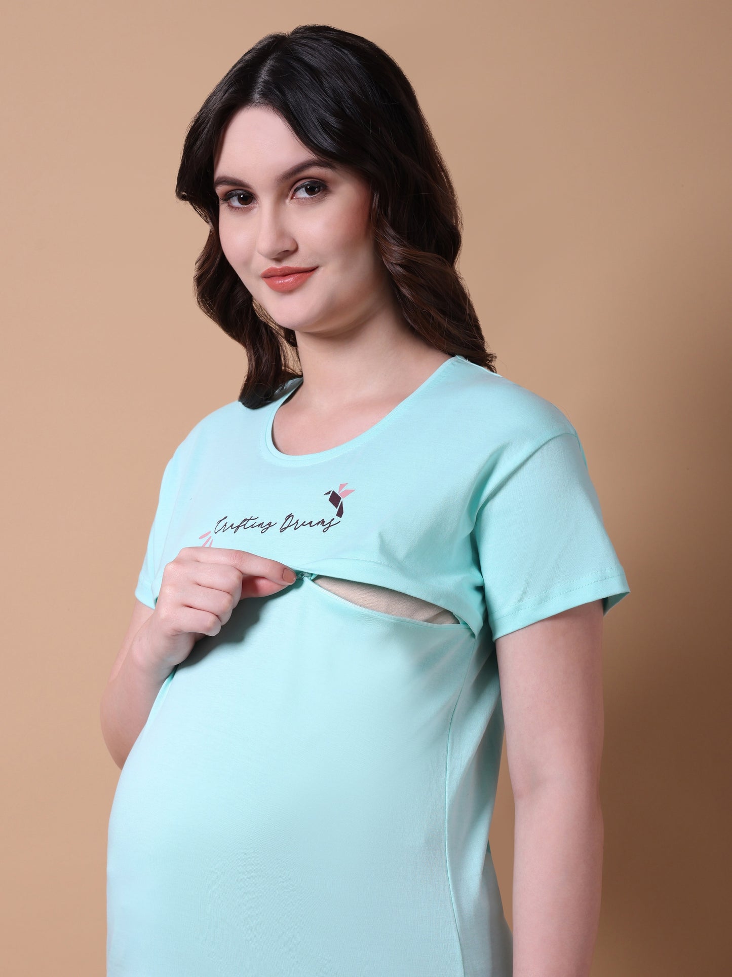 Crafting dreams Maternity & Nursing Lounge night suit