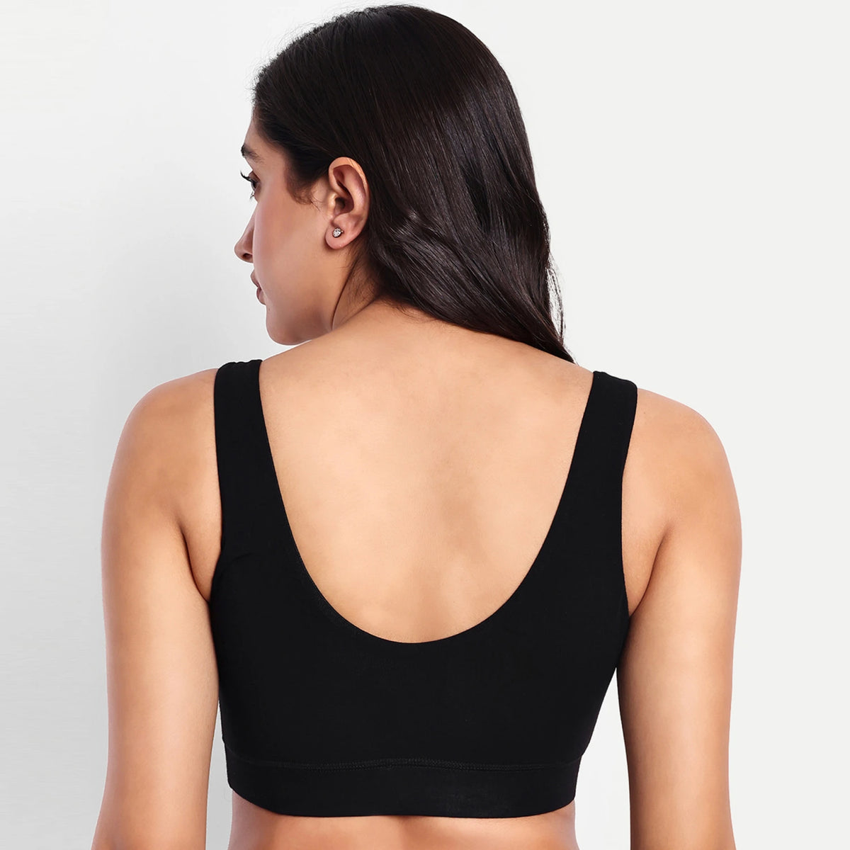 Maternity Lounge Bamboo Bra  (removable cups) - Black