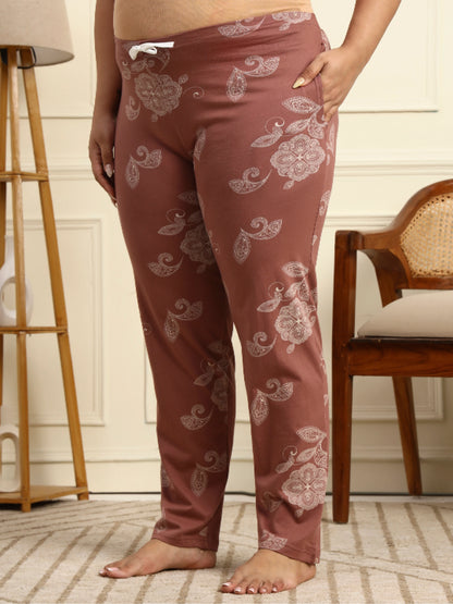 Motif Dusty rose Maternity Lounge Suit