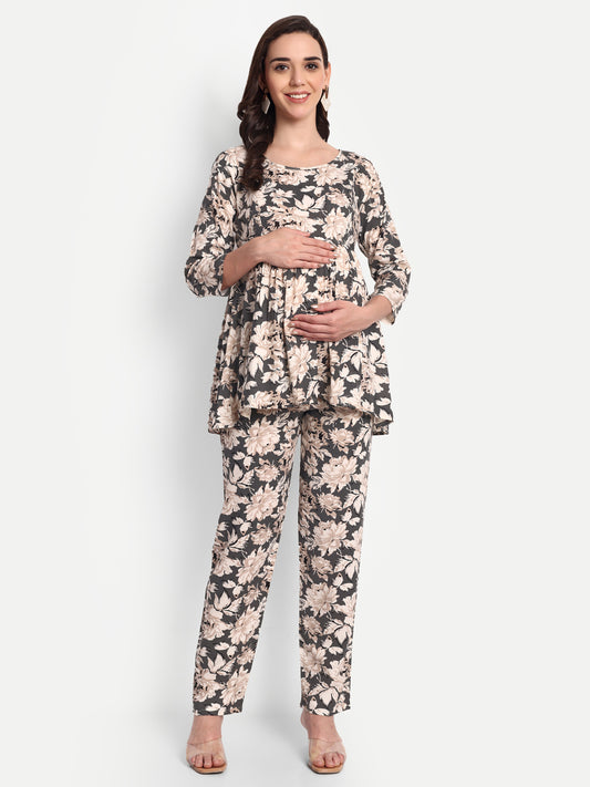 Greyflower Maternity & Nursing Co-ord set