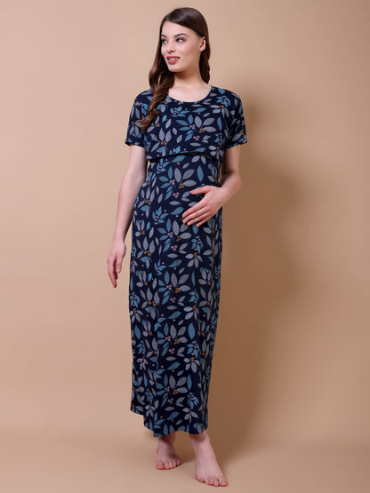 Floral Folliage Maternity and Lounge Nighty