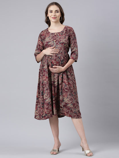 Sangria maternity and feeding dress