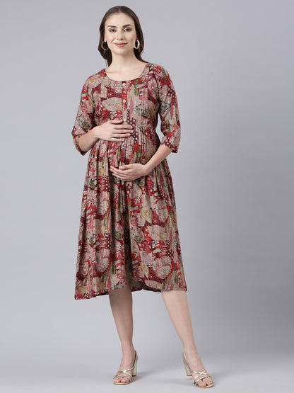 Rosewood maternity and feeding dress