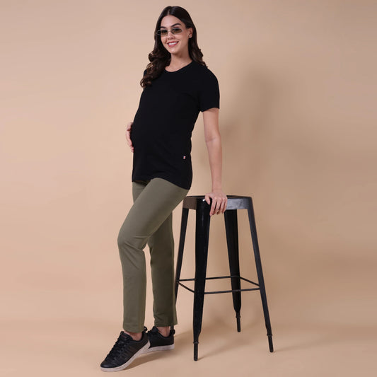 Maternity Comfy Pant - Adjustable waist - Green