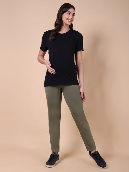 Maternity Comfy Pant - Adjustable waist Green