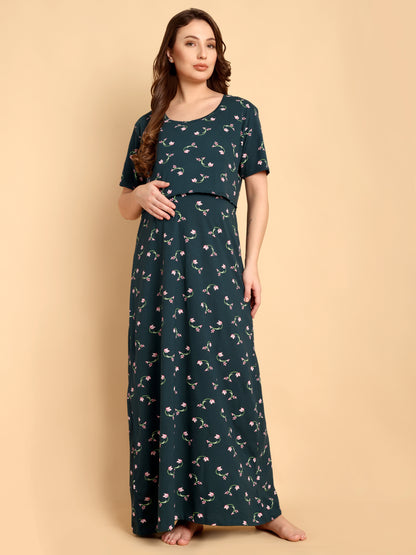 Forest Emrald Maternity and Lounge Nighty