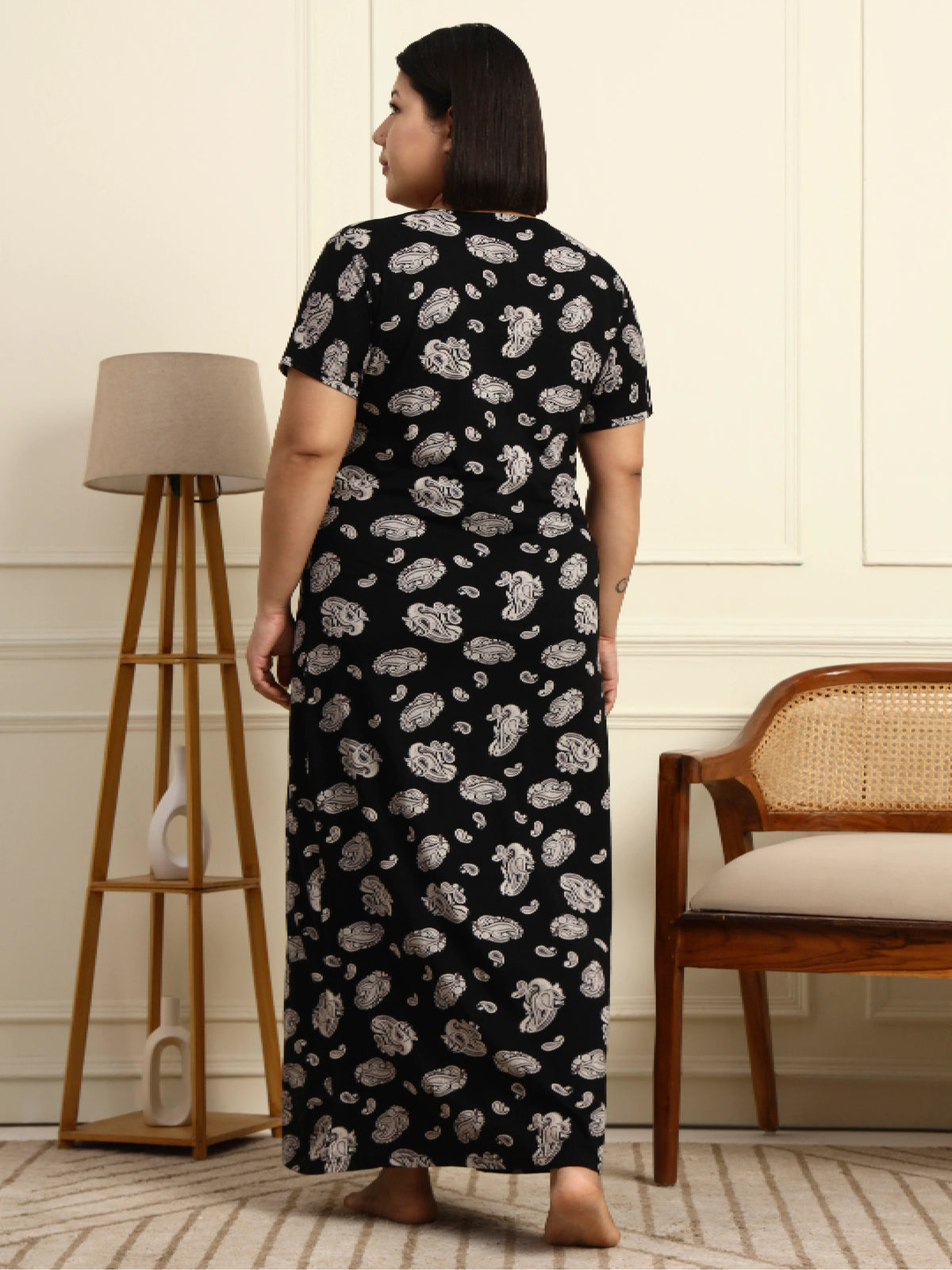 Starry Night Paisley Maternity Lounge Nighty