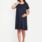 Navy Sprinkle Maternity and Nursing lounge Short Nighty