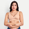 Maternity Lounge Bamboo Bra  (removable cups) - Skin