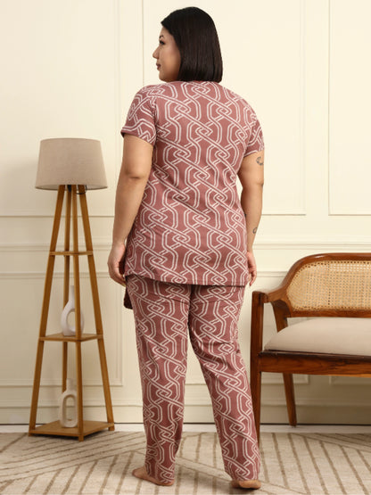 Speckled print Maternity Lounge Suit