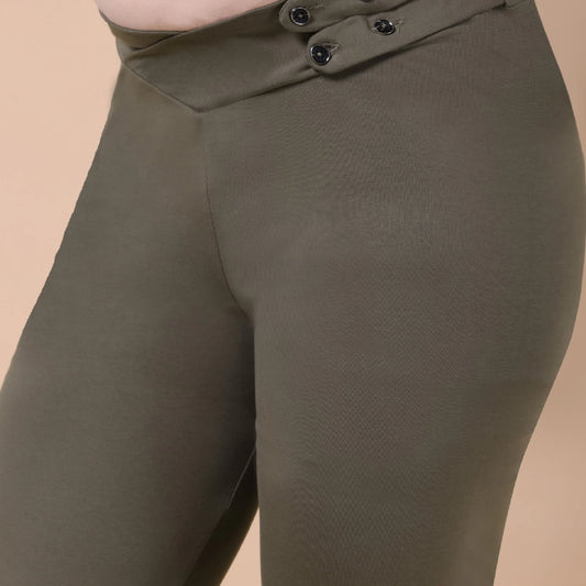 Maternity Comfy Pant - Adjustable waist - Green