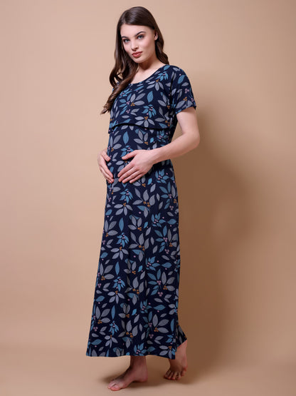 Floral Folliage Maternity and Lounge Nighty