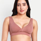 Maternity Lounge Bamboo Bra  ( removable cups ) Coral rose