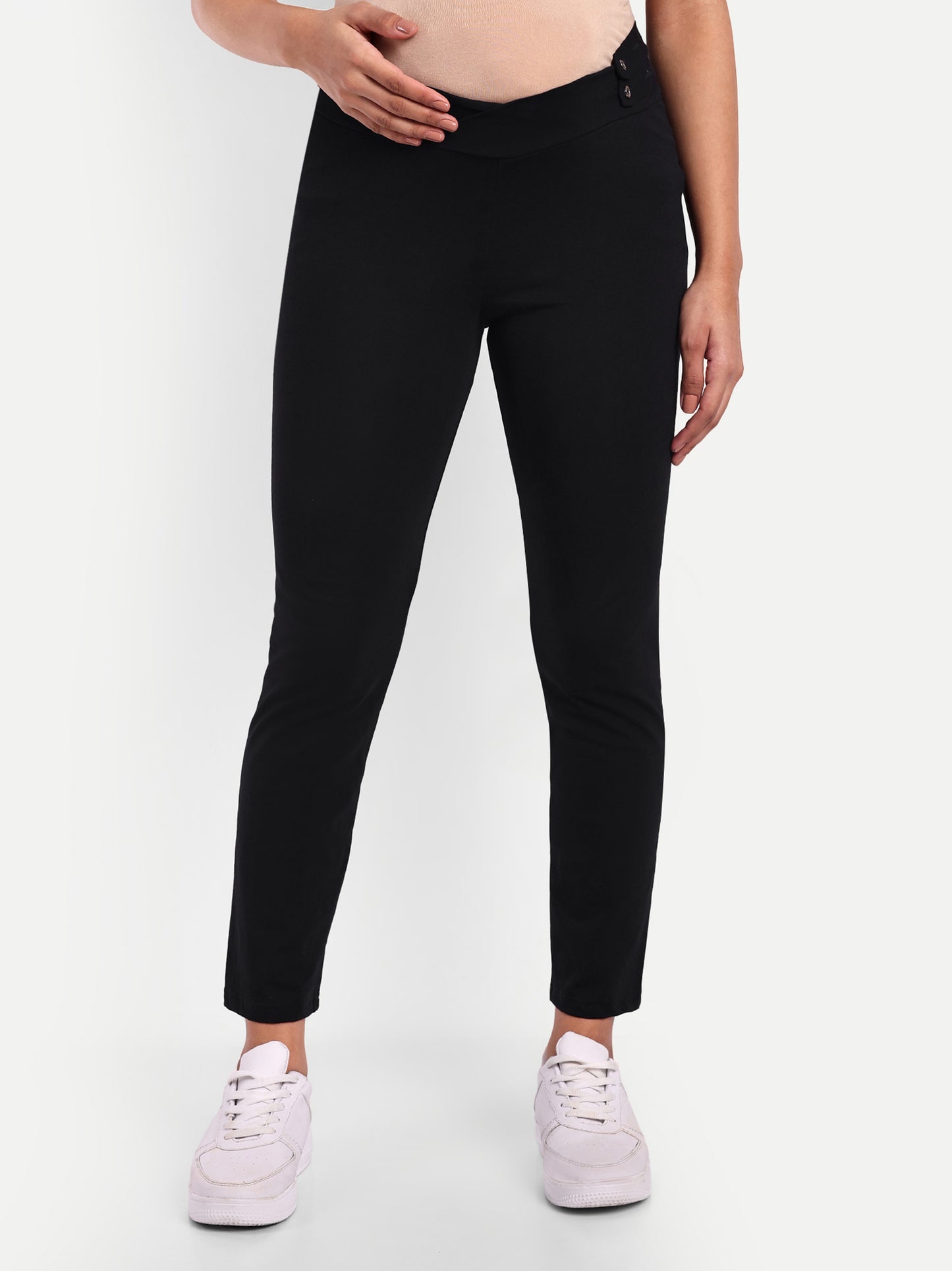 Maternity Comfy Pant Black - Adjustable waist