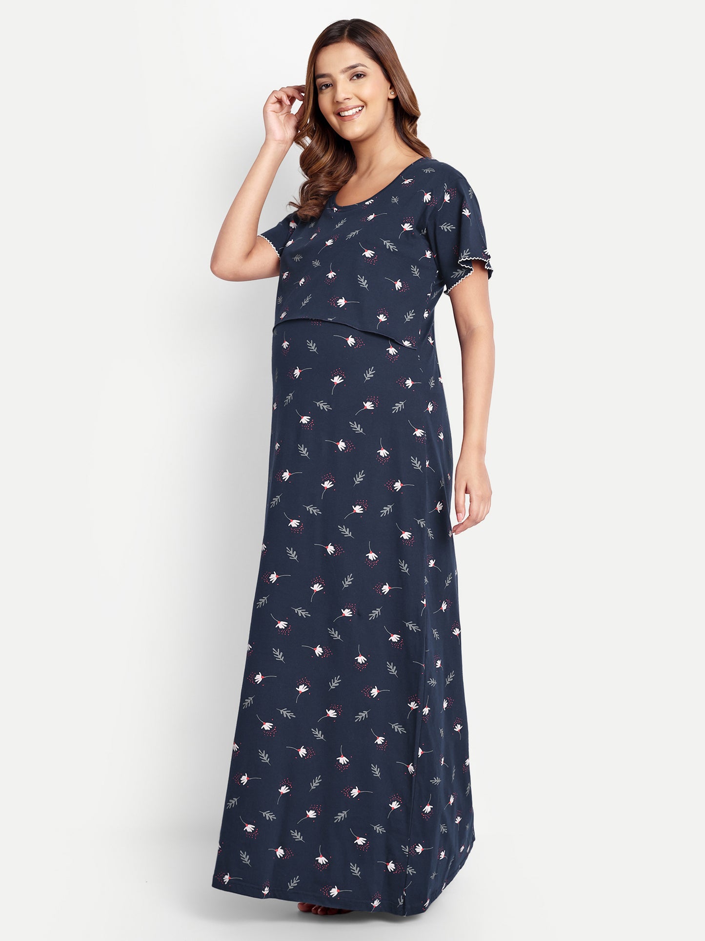 Floral navy Maternity and Lounge Nighty