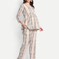 Beige printed Maternity & Nursing Co-ord set