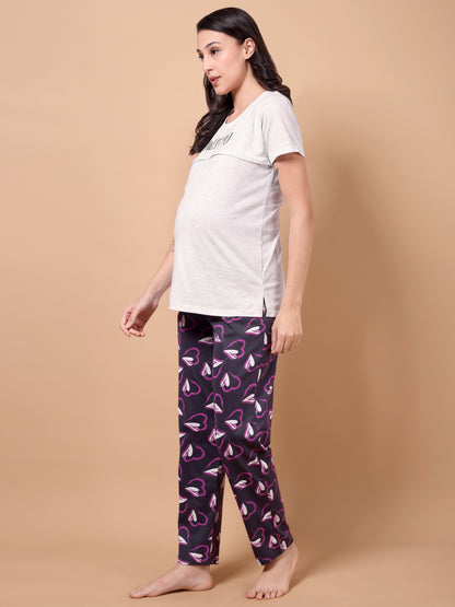 Awesome maternity & nursing lounge night suit