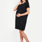 Charcoal Feelfree Maternity and Nursing Short Nighty