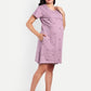 Dusk Voilet Maternity and Nursing lounge Short Nighty