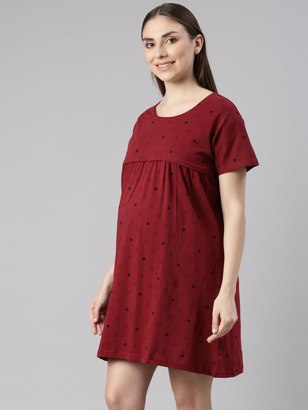 Blooming Maternity and Nursing lounge Short Nighty