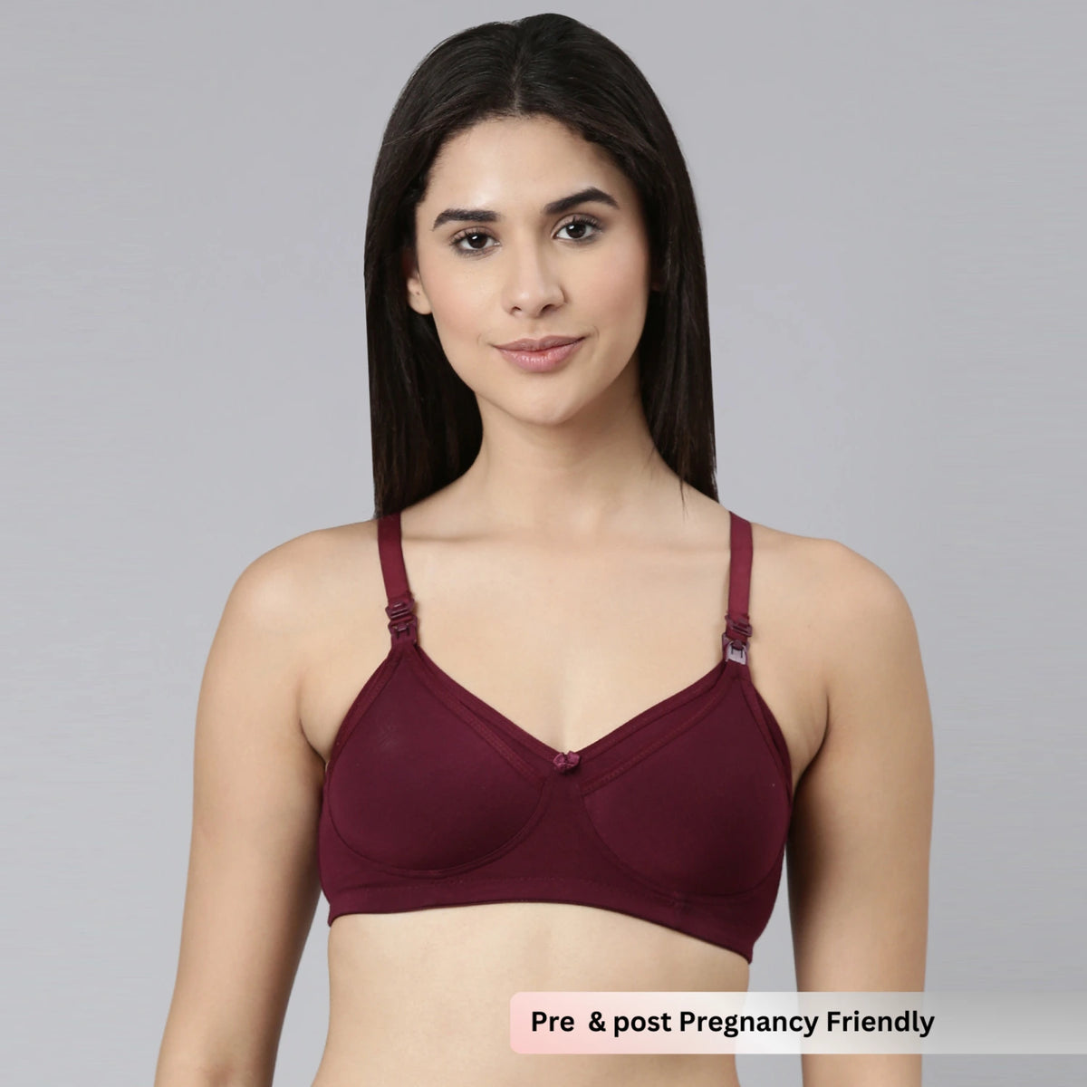 Maternity & Nursing Bra Wine ( Non-Padded)