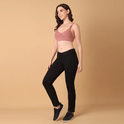 Maternity & Nursing Bra Coral rose ( Non-Padded)