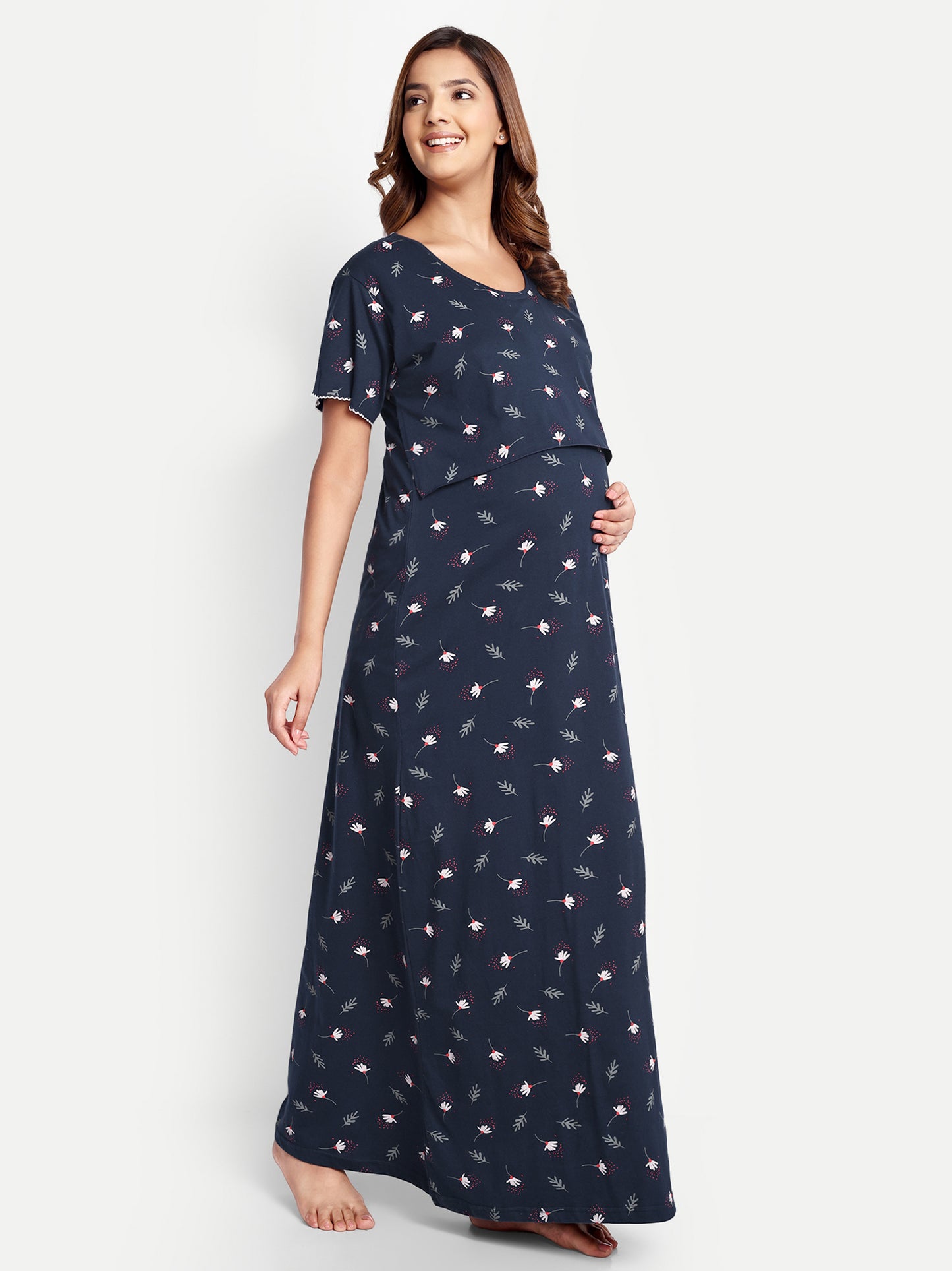 Floral navy Maternity and Lounge Nighty