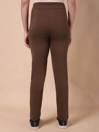 Maternity Comfy Pant - Adjustable waist Brown